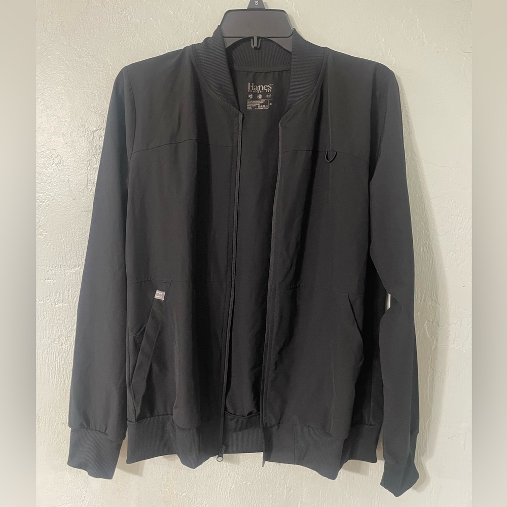 Hanes Black Bomber Jacket